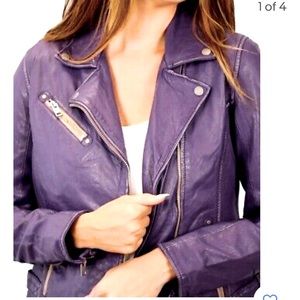 Mauritius Sofia Leather Moto Jacket